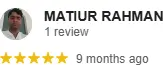 Matiur Rahman, Student Review